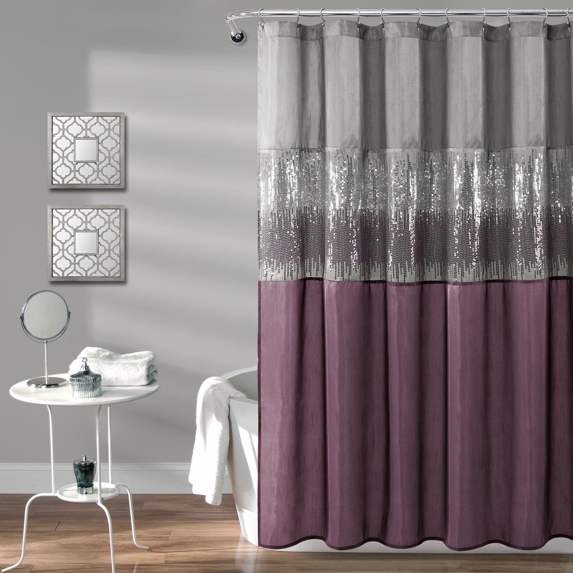 Starry Night Sky Shower Curtain - Waterproof Bathroom Decor with Galaxy Design - Perfect for Space Themed Bathrooms & Kids' Rooms