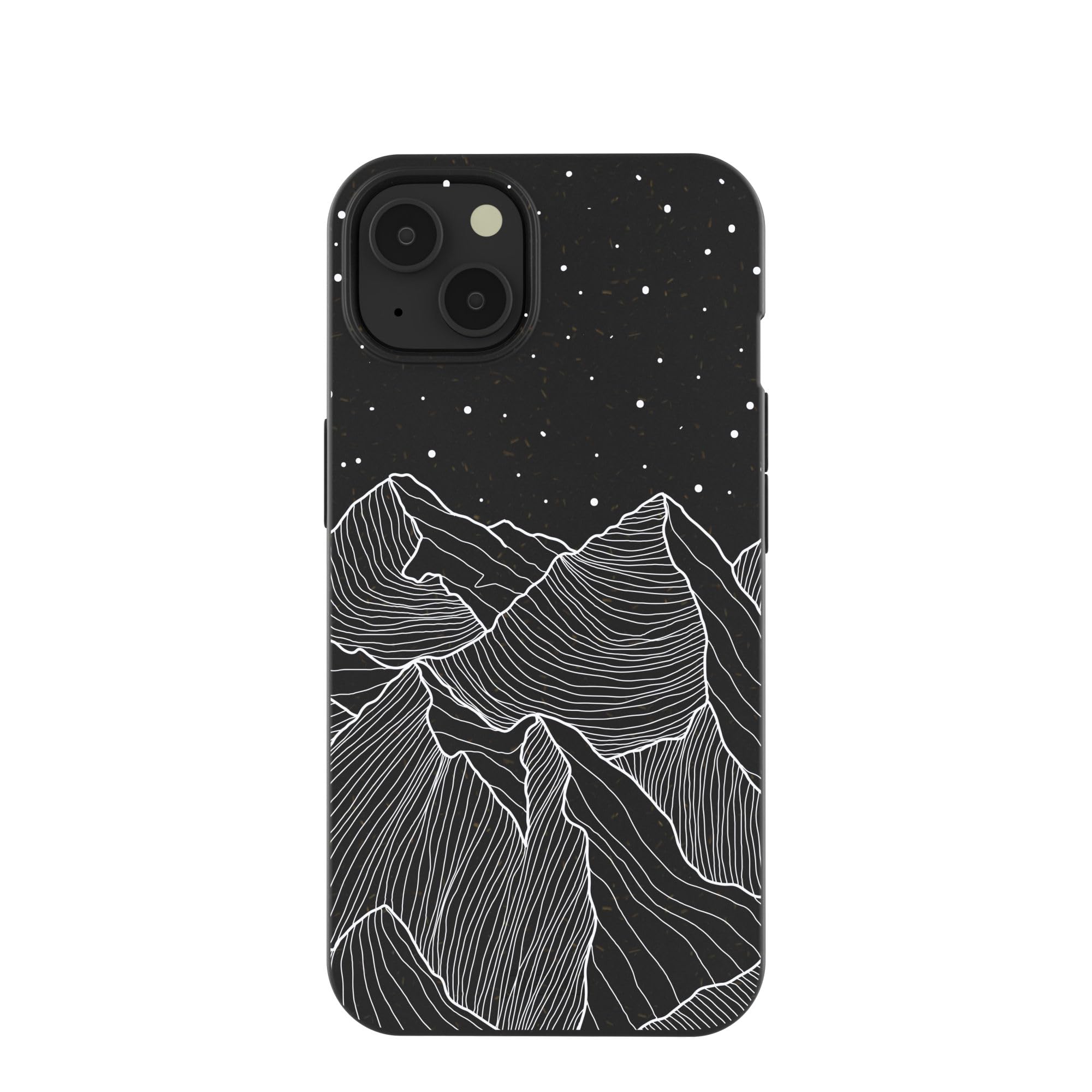 **Eco-Friendly Pela Phone Case for iPhone 13 – Black Night Panorama Protective Cover | Slim & Durable | Perfect for Outdoor, Travel & Daily Use**
