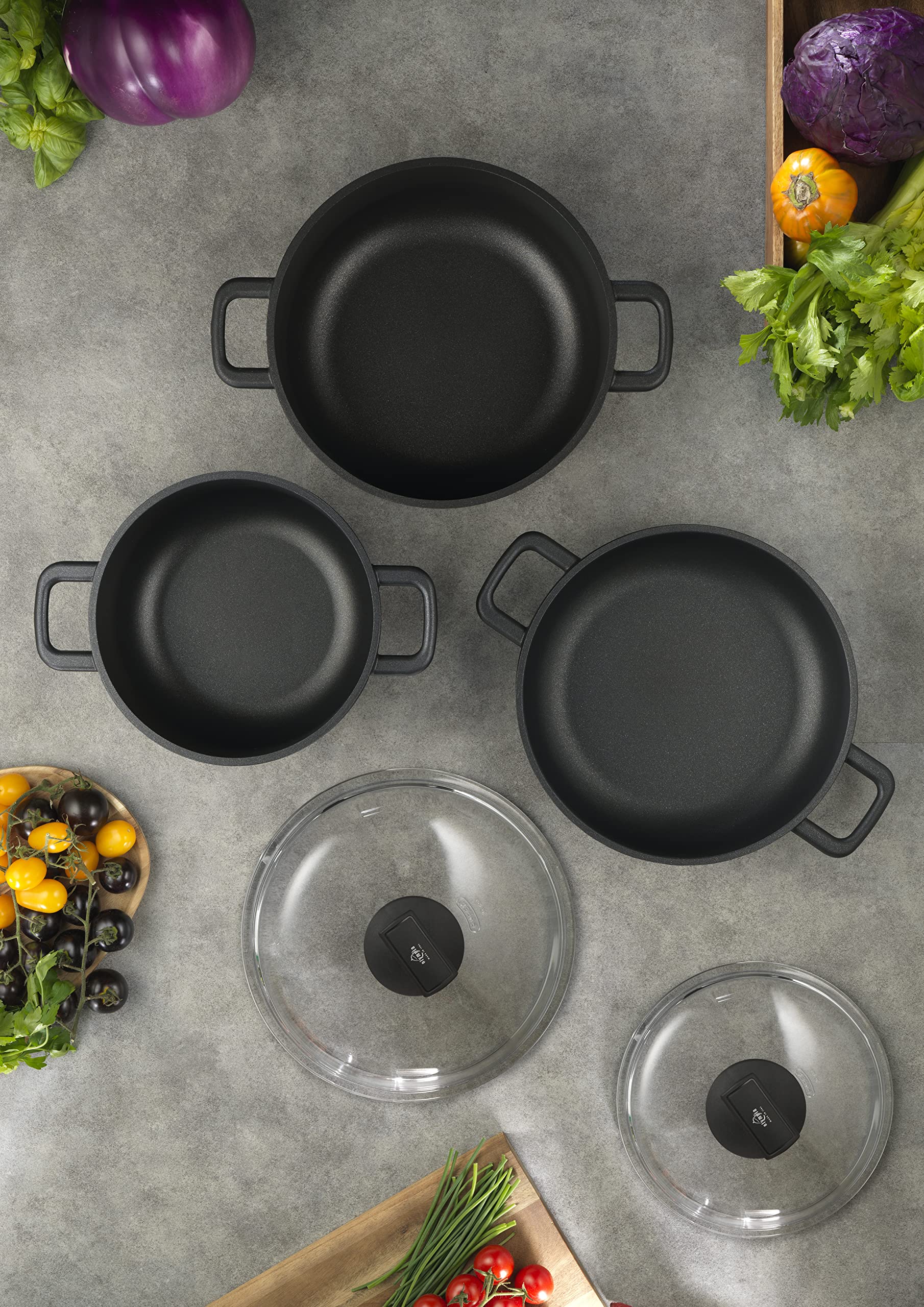 Olympia 28cm/11 Inch Supreme Die-Cast Aluminum Nonstick Frying Pan - Italian Made Cookware for Professional & Home Cooking | Perfect for Sautéing, Frying & Omelets