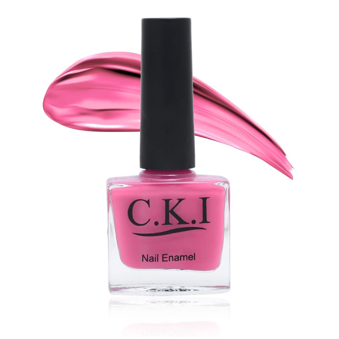 C.K.I Non-Toxic Nail Polish - Quick Dry, Long Lasting, Chip Resistant Nail Enamel - Smudge Free, Waterproof, Lightweight & Smooth Glossy Finish in Fuchsia Pink - Perfect for Manicures, Pedicures & Special Occasions