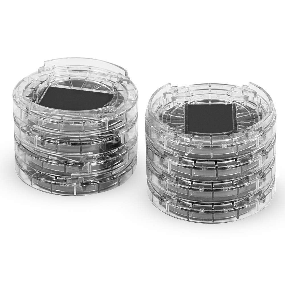 Greensen Clear Heavy Duty Plastic Furniture Risers - 8 Pack Non-Slip Stackable Bed & Sofa Risers for Table, Chair, Couch - Perfect for Home, Office & Dorm Room Organization