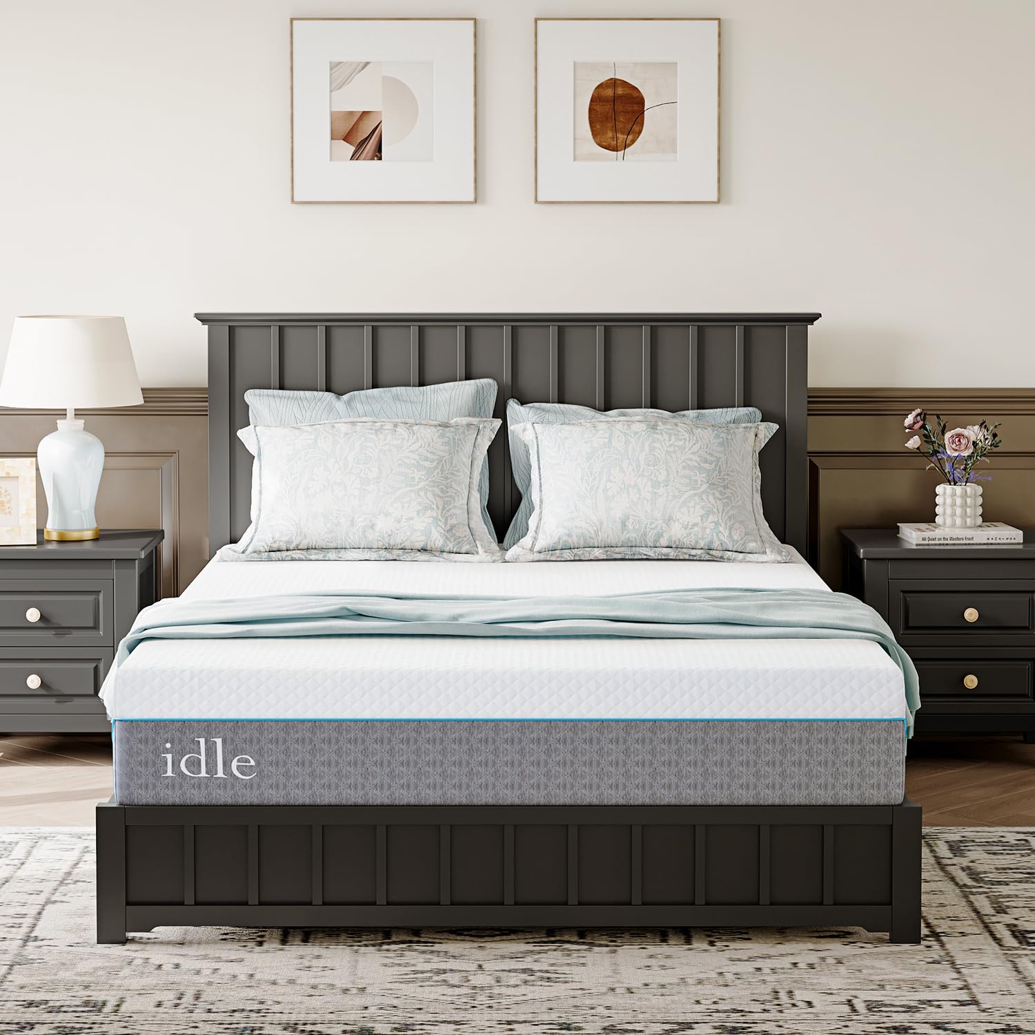 12 Inch Twin XL Cooling Gel Memory Foam Mattress - Fiberglass Free, Medium Firm for Back Pain Relief - CertiPUR-US Certified (38