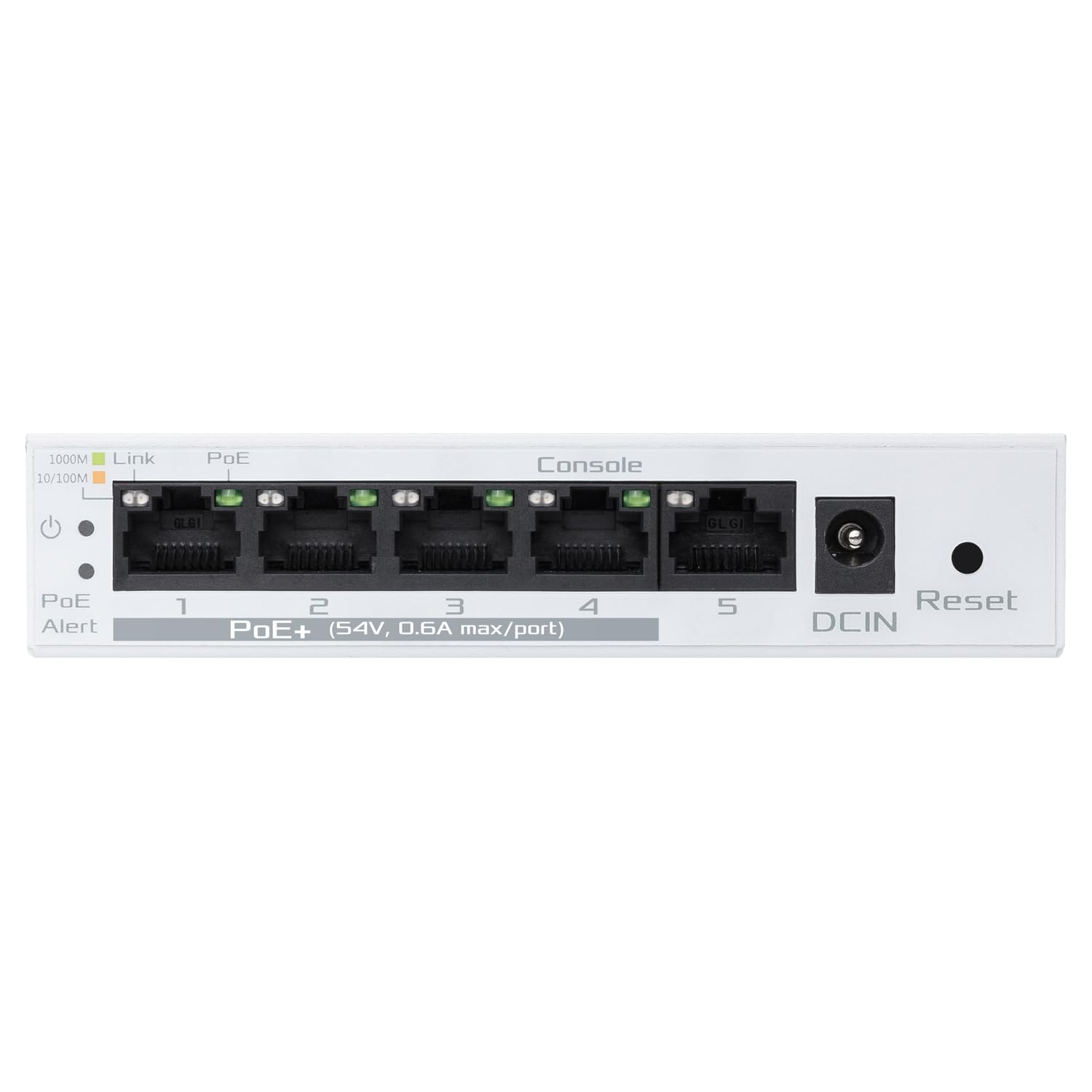 ASUS ExpertWiFi EBP15 5-Port Gigabit Smart Managed PoE+ Switch - 60W Power, 4 PoE+ Ports, QoS & IGMP Support - Ideal for Small to Medium Business Networks, Office & Home Office Setup