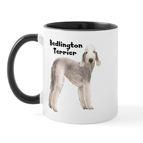 White/Black Inside - Bedlington Terrier Mug