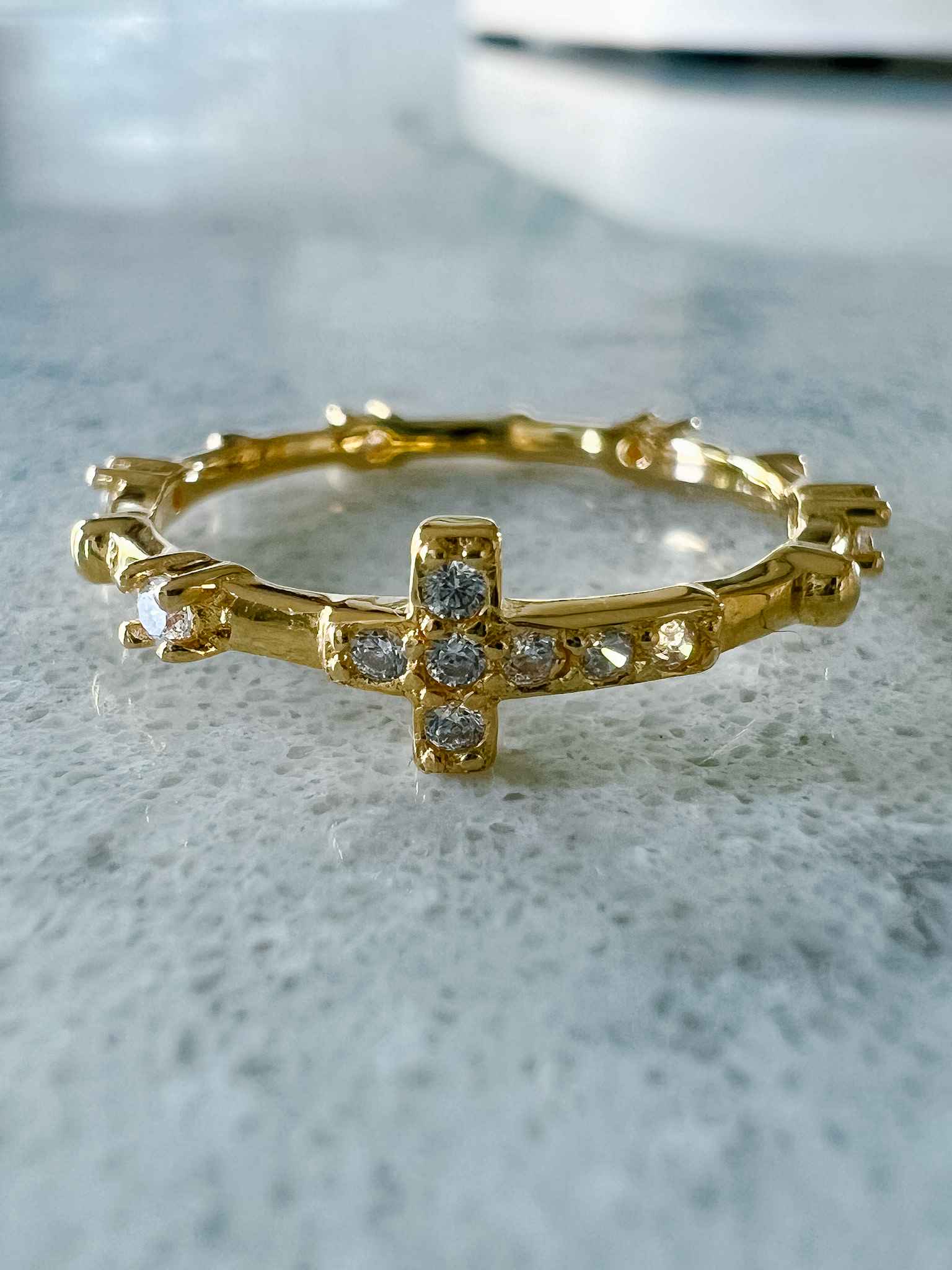 Rosary Ring - Religious Jewelry for Prayer & Devotion - Perfect for Catholics, Christians & Spiritual Gifts