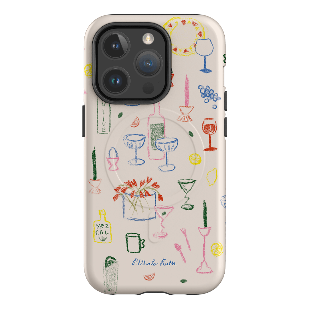 Stylish and Durable Dinnerware-Themed Phone Case - Trendy Design for iPhone & Android - Perfect for Kitchens, Restaurants, and Food Lovers