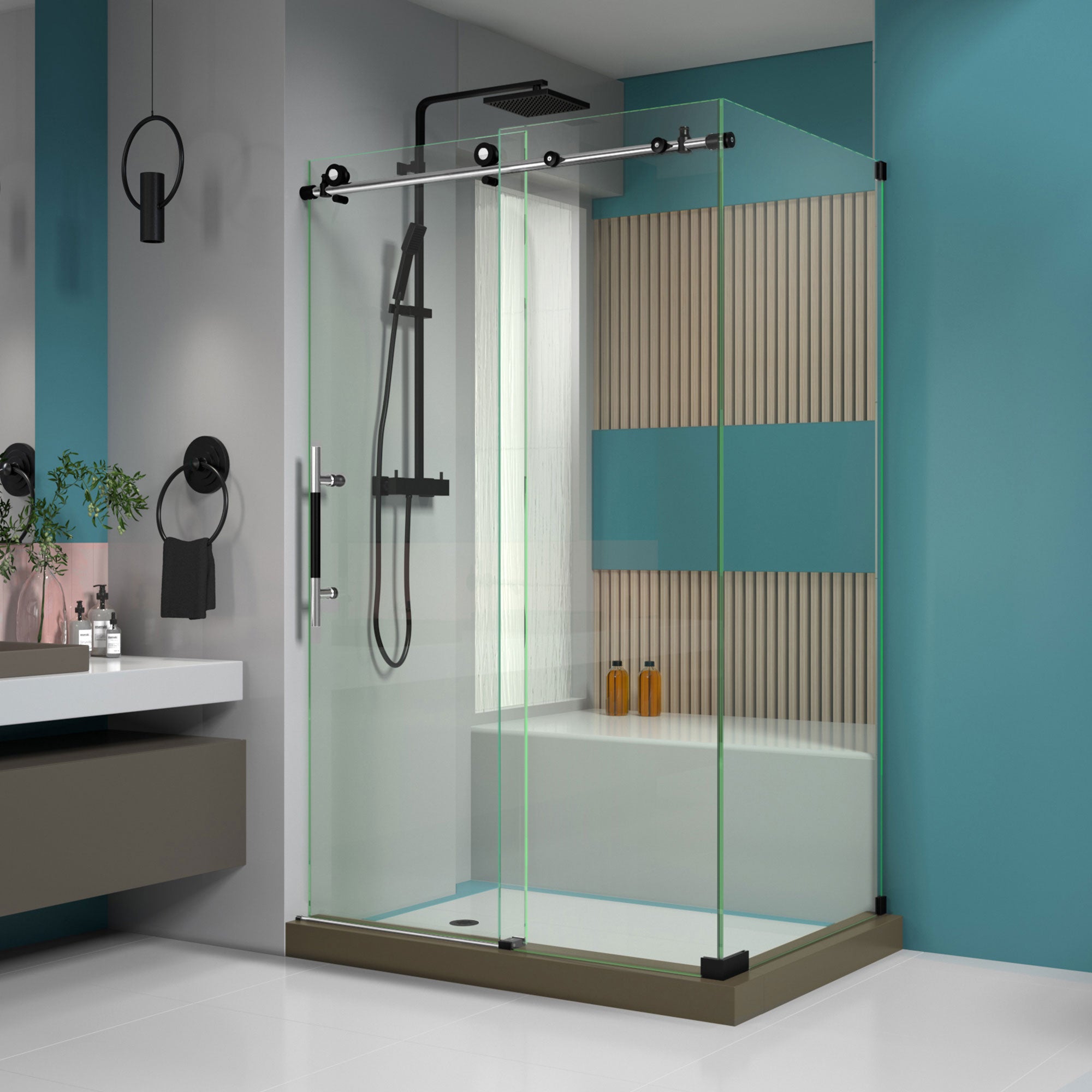 DreamLine Enigma XT Frameless Sliding Shower Door - 34.5