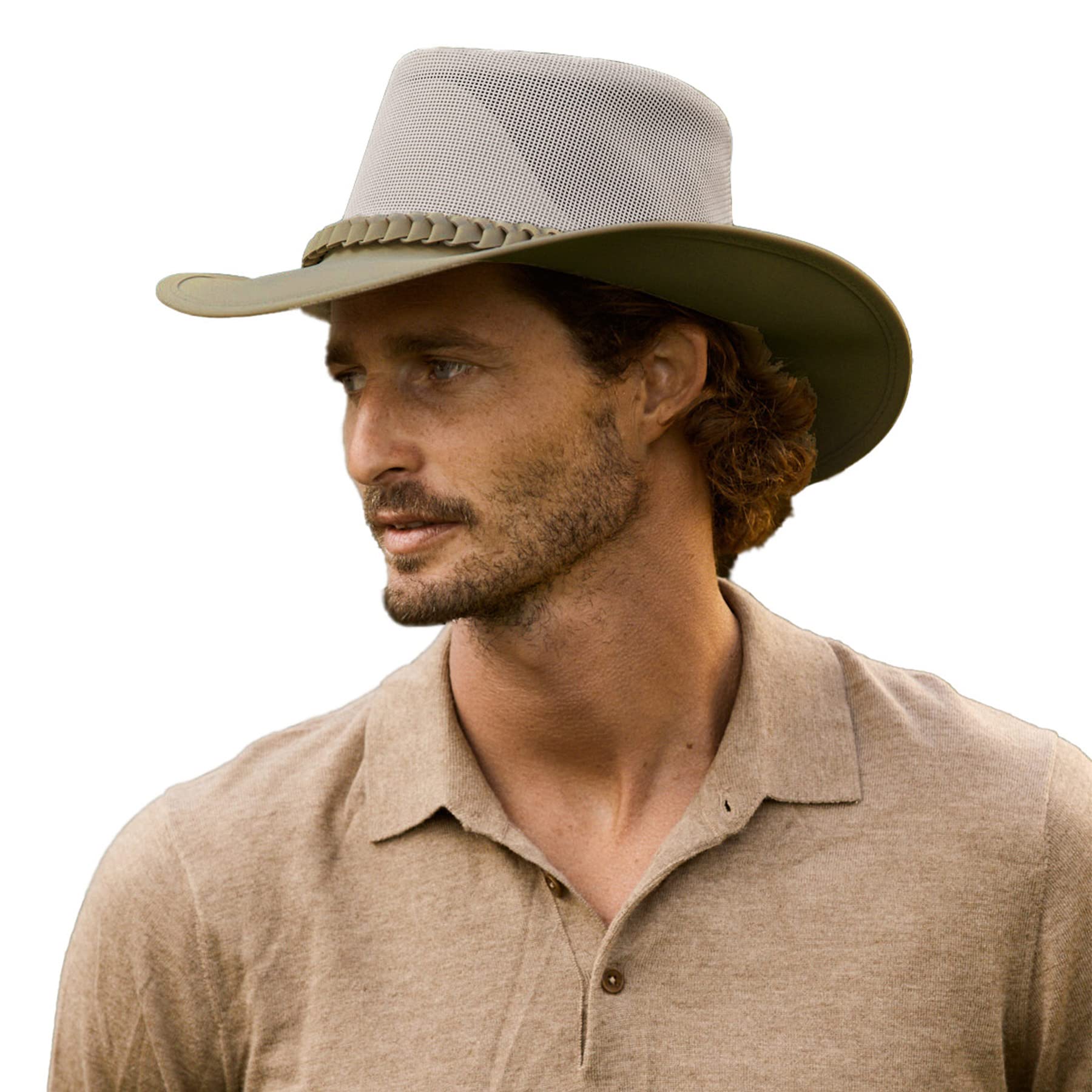 Conner Handmade Hats - Breathable Mesh Golf Hat for Men & Women | Crushable Safari Sun Hat | Foldable UV Protection Cap for Outdoor Activities - Perfect for Golfing, Hiking, Travel and Beach