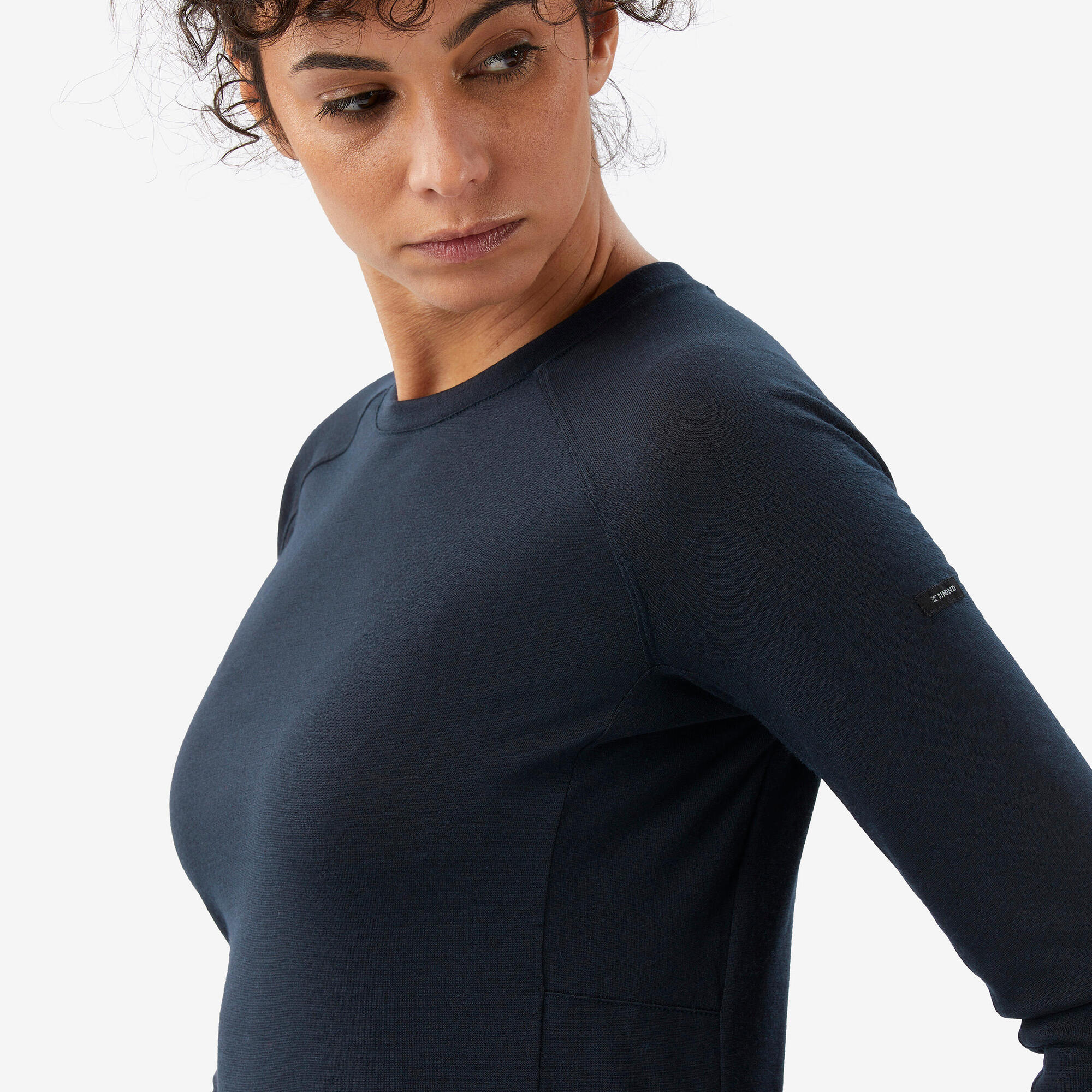 Simond Women's Merino Wool Long Sleeve T-Shirt - Soft Thermal Base Layer for Hiking, Skiing & Outdoor Activities
