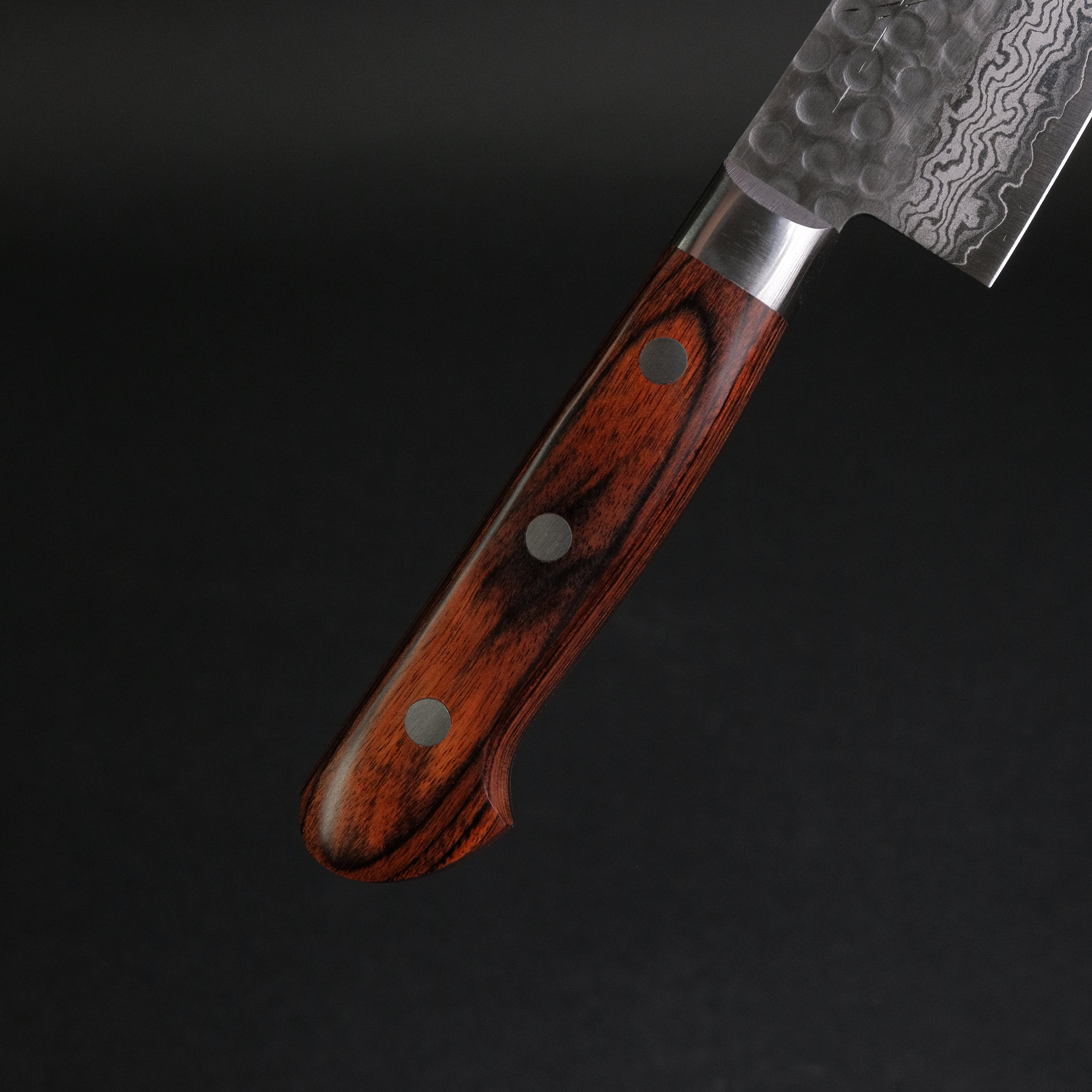 Hitohira HG Tsuchime Damascus Gyuto 180mm Japanese Chef Knife with Imitation Mahogany Handle - Perfect for Slicing, Dicing, and Precision Cooking in Professional Kitchens