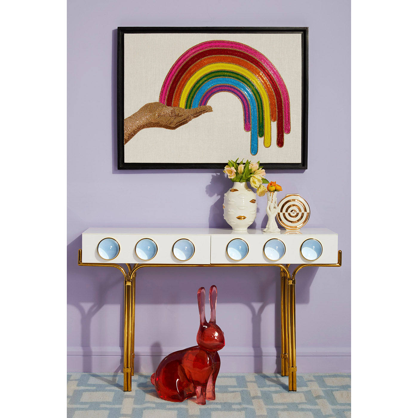Acrylic Rabbit Figurine - Elegant Home Decor for Easter, Spring & Year-Round Display - Perfect for Shelf, Tabletop or Gift Giving