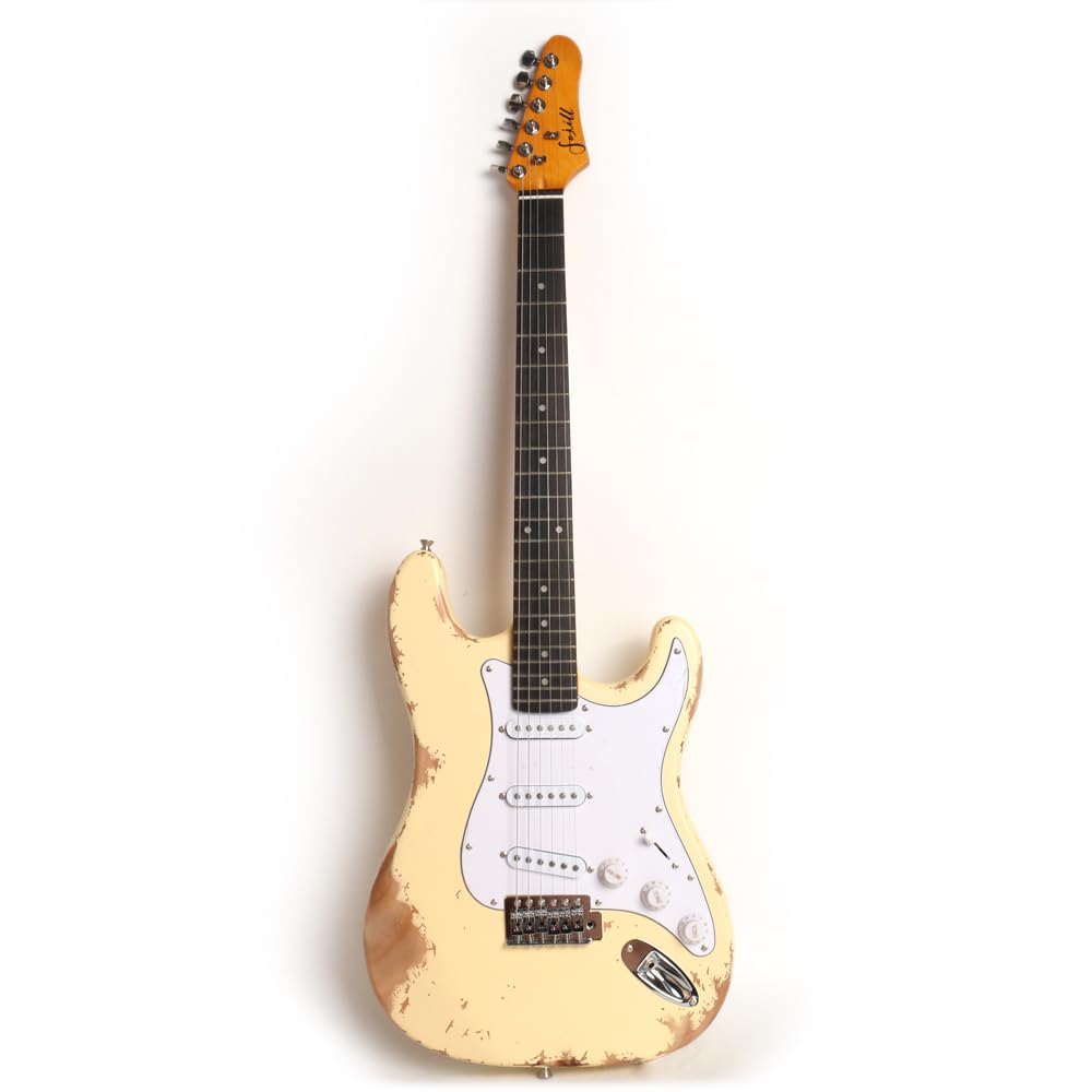 Vintage Aged Heavy Relic Solid Body Electric Guitar with Phoenix Body, Rosewood Fretboard & Maple Neck - Perfect for Rock, Blues & Stage Performances