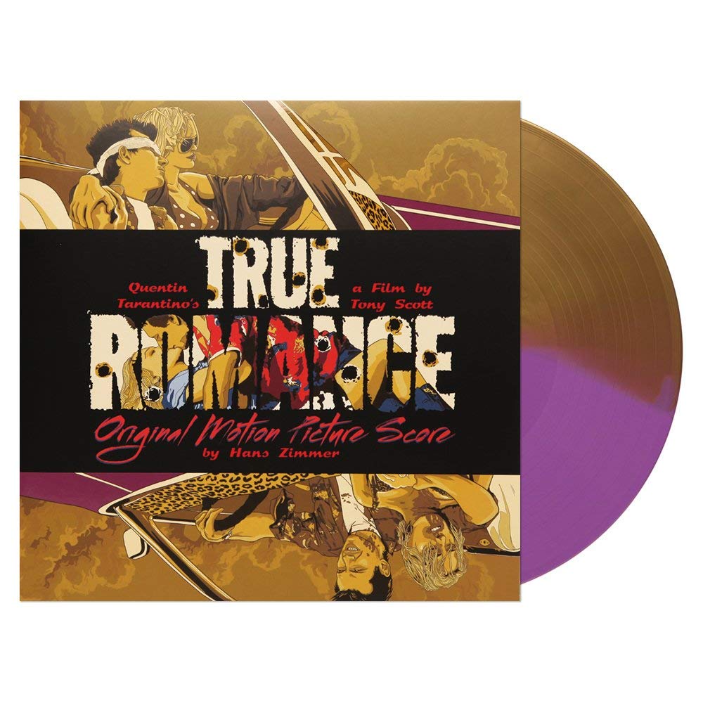 True Romance Motion Picture Soundtrack - Exclusive Limited Edition Yellow & Purple Vinyl LP with Bonus Purple 7