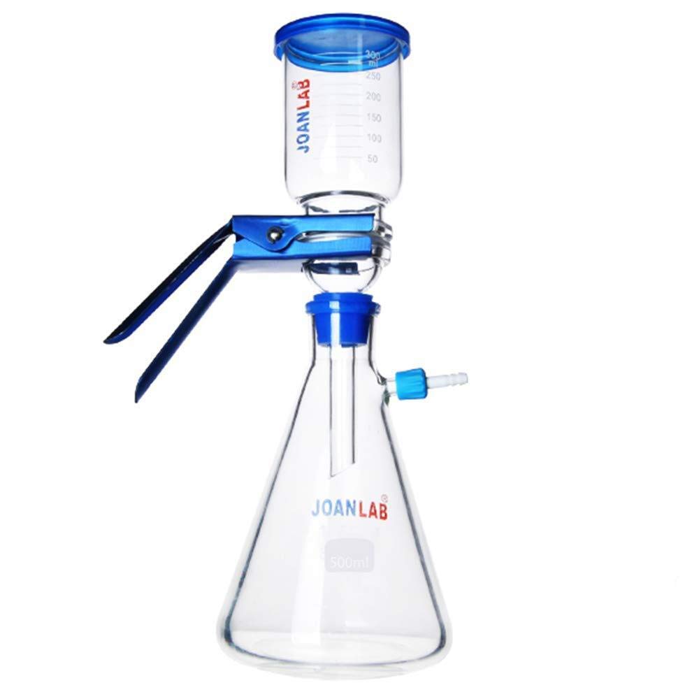 JOANLAB 10L Vacuum Filtration Distillation Apparatus Kit with 500ml Filter Flask & Pump - Lab Glassware Set for Chemistry Experiments, Water Purification & Essential Oil Extraction