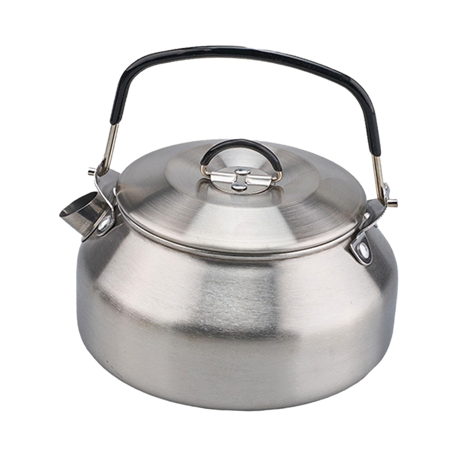Large Capacity 0.8L Stainless Steel Tea Kettle - Lightweight Stovetop Kettle for Outdoor Camping, Fishing & Picnics | Perfect for Boiling Water, Making Tea & Outdoor Cooking