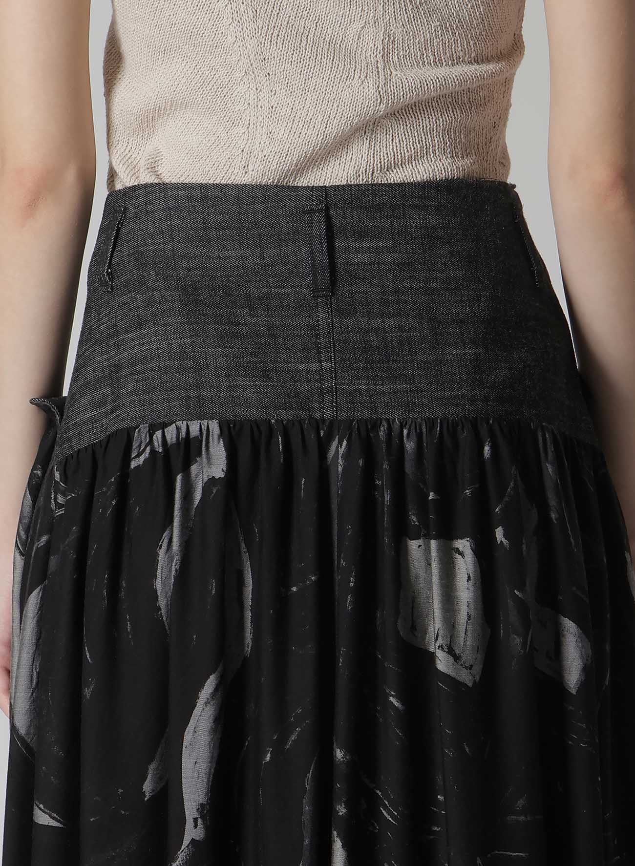 Stylish Denim and Cupro Blend Skirt for Women - Comfortable, Breathable & Trendy - Perfect for Casual Outings, Office Wear & Date Nights