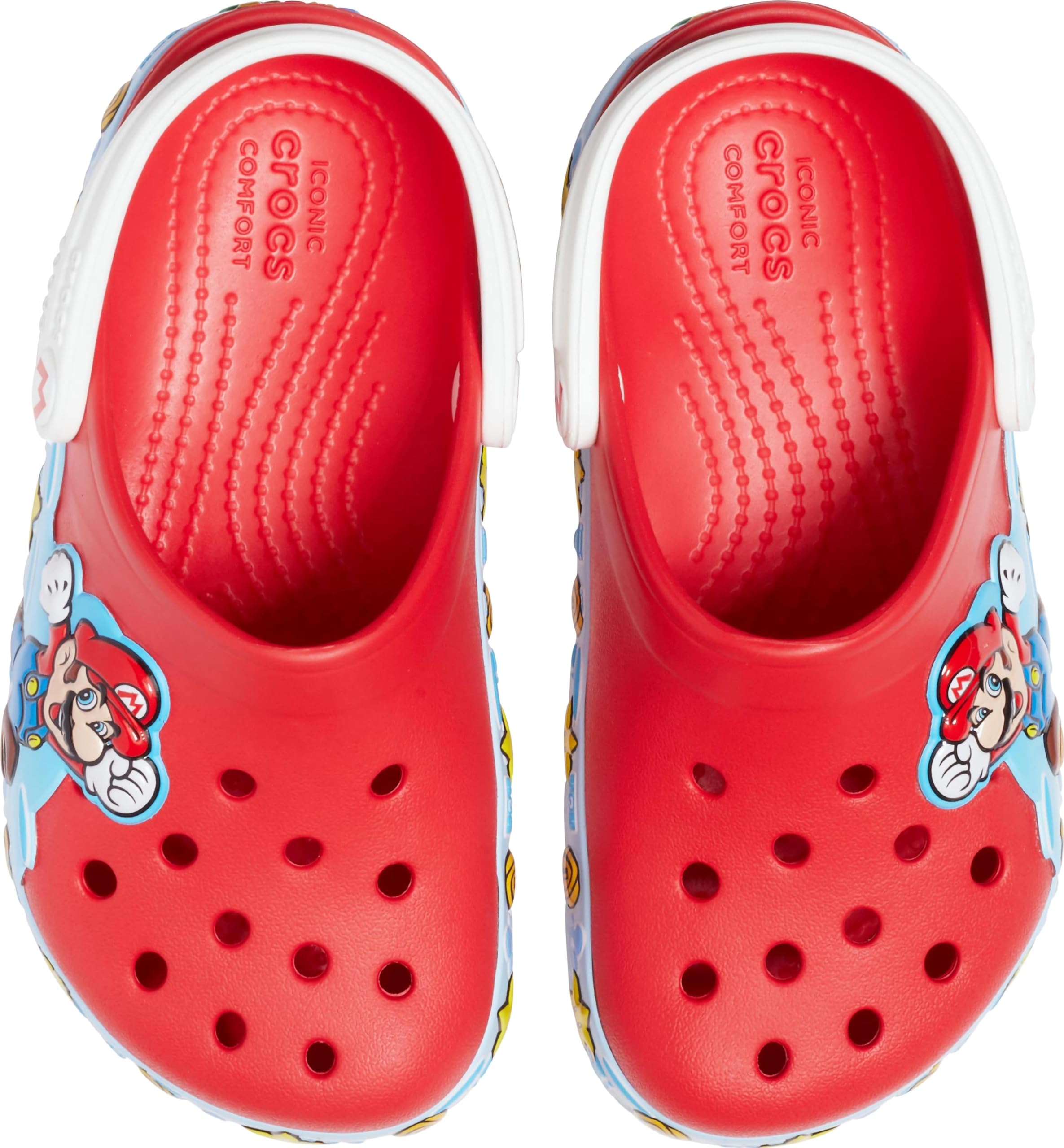 Crocs Unisex Kids Super Mario Light Up Clogs - Fun LED Shoes for Boys & Girls, Perfect for Playtime, Costumes & Everyday Wear