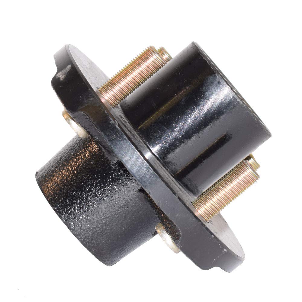 BT-100-04-A-BBC Trailer Hub Assembly - 1 Inch Inner Diameter Bearings with Chrome Bearing Protectors & Brass - Perfect for Boat Trailers, Utility Trailers & RV Maintenance
