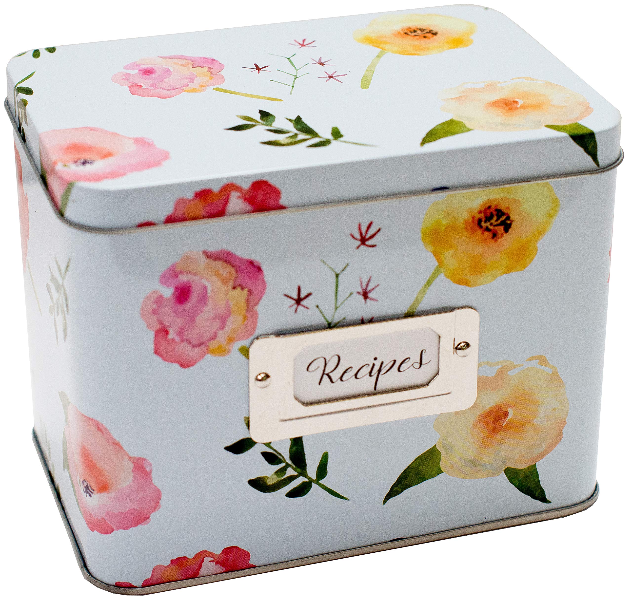 Heart & Berry Recipe Box Set with 24 4x6 Recipe Cards & 12 Dividers - Compatible with Standard 4x6 Index Cards - Perfect for Organizing Family Recipes, Meal Planning & Kitchen Storage