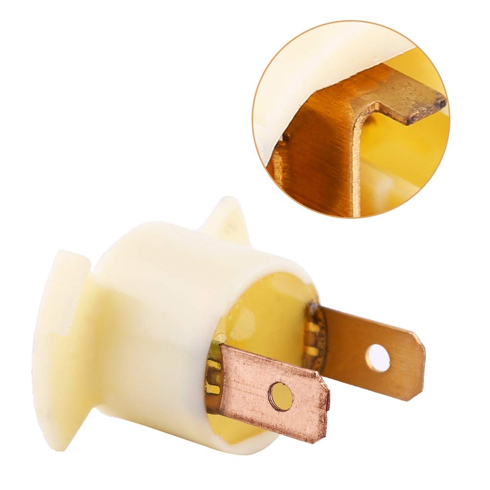 H1 Halogen Headlight Bulb Socket Holder 33116SD4961 - Compatible with Honda Prelude | Durable Car Light Socket Replacement for Improved Visibility & Night Driving Safety