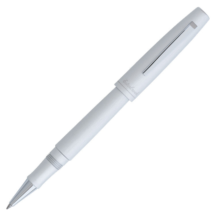 Esterbrook Camden Rollerball Pen - Premium Silver Writing Pen for Office, School & Gift Giving - Smooth Ink Flow for Professional & Everyday Use
