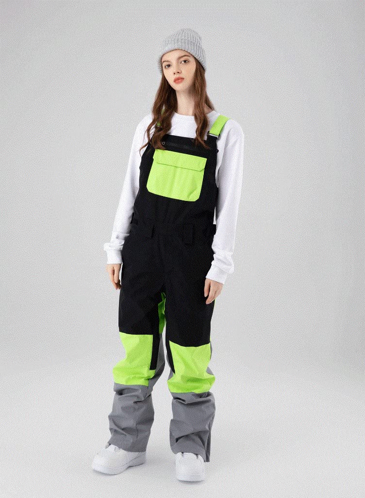 SEARIPE Women's & Men's Insulated Snow Bib Overalls - Adjustable Waterproof Ski Pants for Hiking, Climbing & Winter Sports | Durable Wear-Resistant Design for Cold Weather Adventures