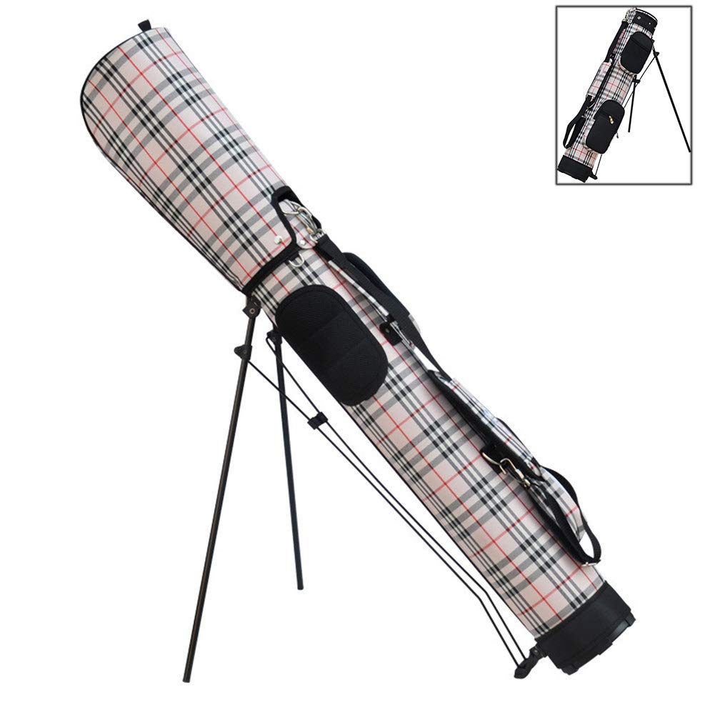 Muzyo Golf Club Cover Travel Bag for Men & Women - Lightweight Stand Bag with Shoulder Strap, 2 Divisions & Waterproof Nylon Dust Cover | Perfect for Golf Travel, Airplane Transport & Course Protection