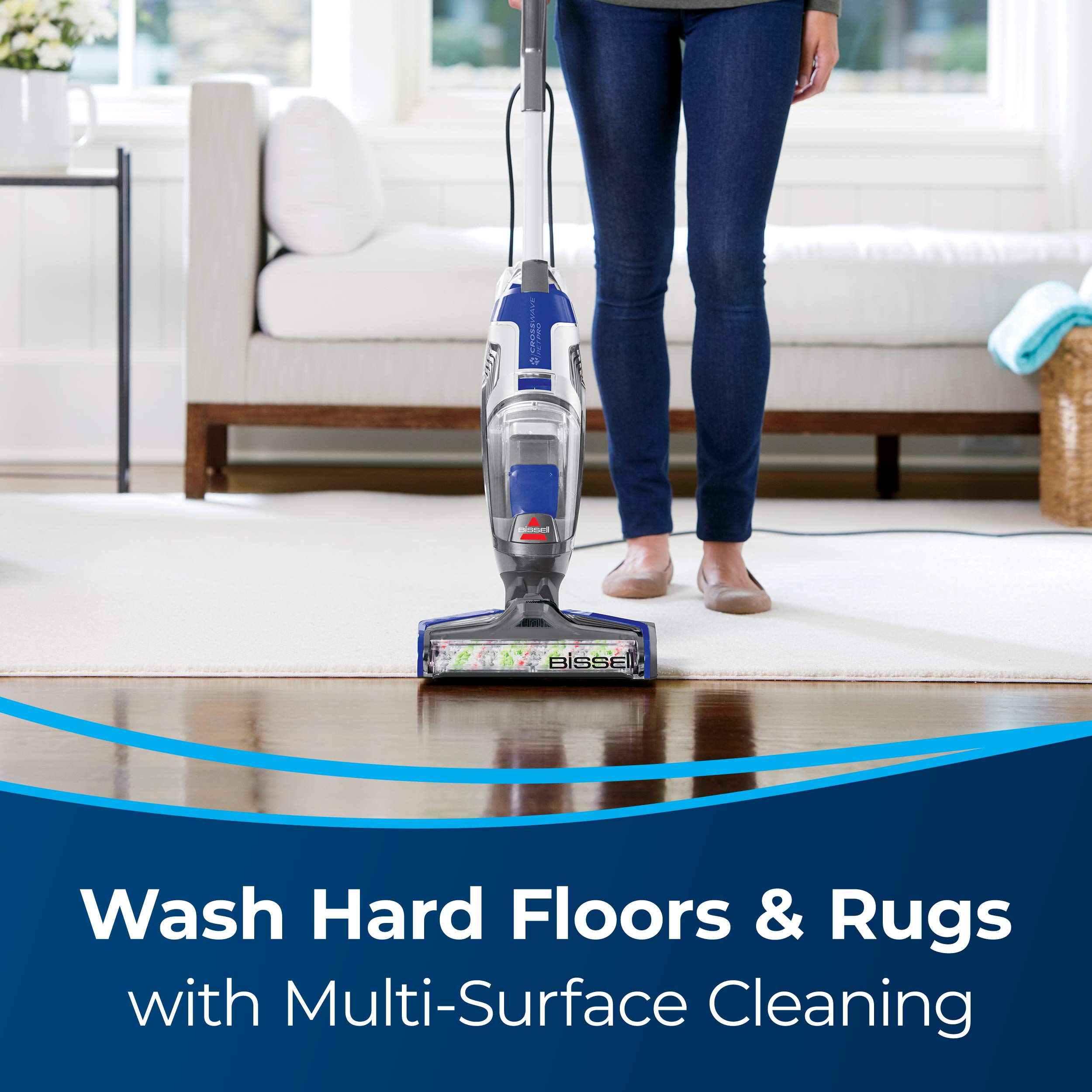 BISSELL Crosswave Pet Pro 2306Y All-in-One Wet Dry Vacuum Cleaner and Mop for Hard Floors & Area Rugs - Perfect for Pet Hair, Spills & Multi-Surface Cleaning at Home