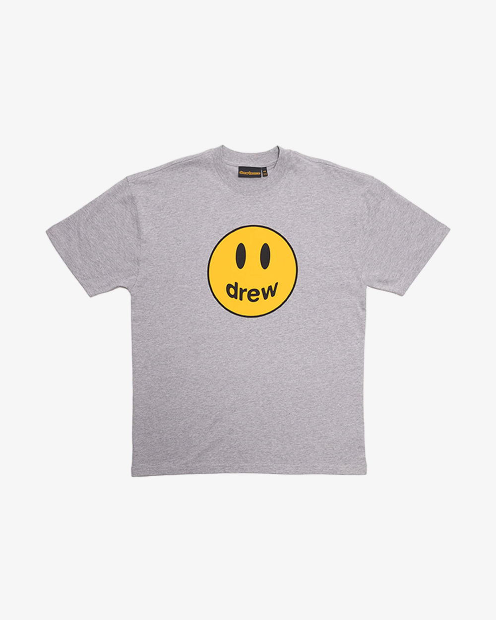 Drew House Mascot T-Shirt for Men & Women - Heather Grey Cotton Tee - Casual Streetwear for Everyday Wear & Outings