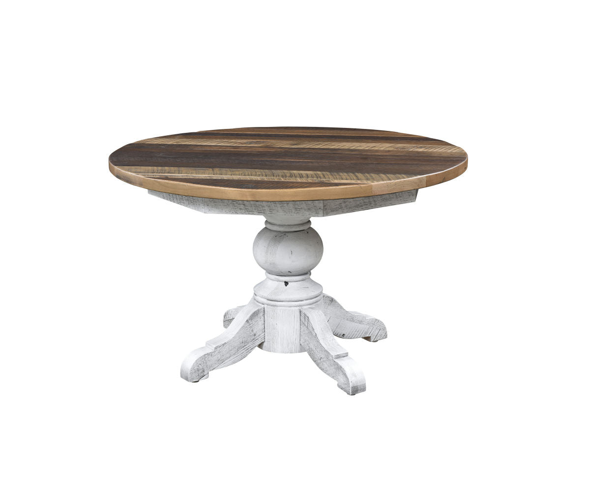 Stylish Modern Pedestal Table for Dining Room, Living Room & Office - Elegant Round or Square Base Design - Perfect for Small Spaces & Home Decor