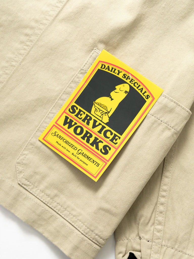 Premium Khaki Service Works Server Suit Jacket - Professional Waiter & Waitress Uniform for Fine Dining & Hospitality Industry