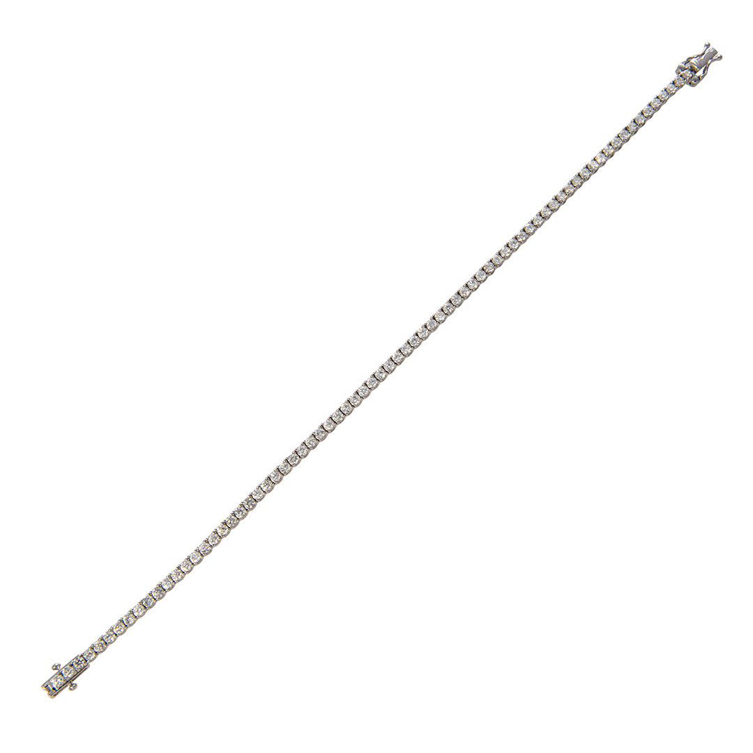 3CTW Diamond Tennis Bracelet in 14K White Gold - Elegant Jewelry for Women, Perfect for Weddings, Parties & Special Occasions