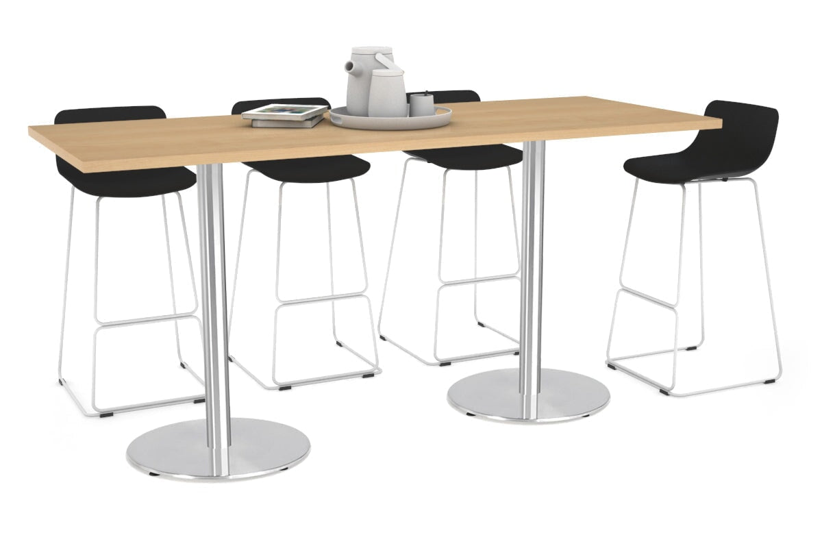 Sapphire Disc Base Counter Table - 1800L x 800W Modern Bar Table for Kitchen, Restaurant & Commercial Use