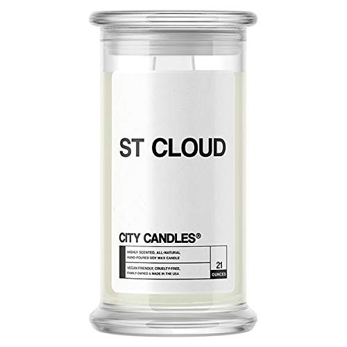 Premium All-Natural Soy Wax Candles 21oz Jar - Handmade in USA, 30+ Fragrances (St Cloud NOJ Aloha) - Perfect for Home Aromatherapy, Romantic Dinners & Relaxing Baths