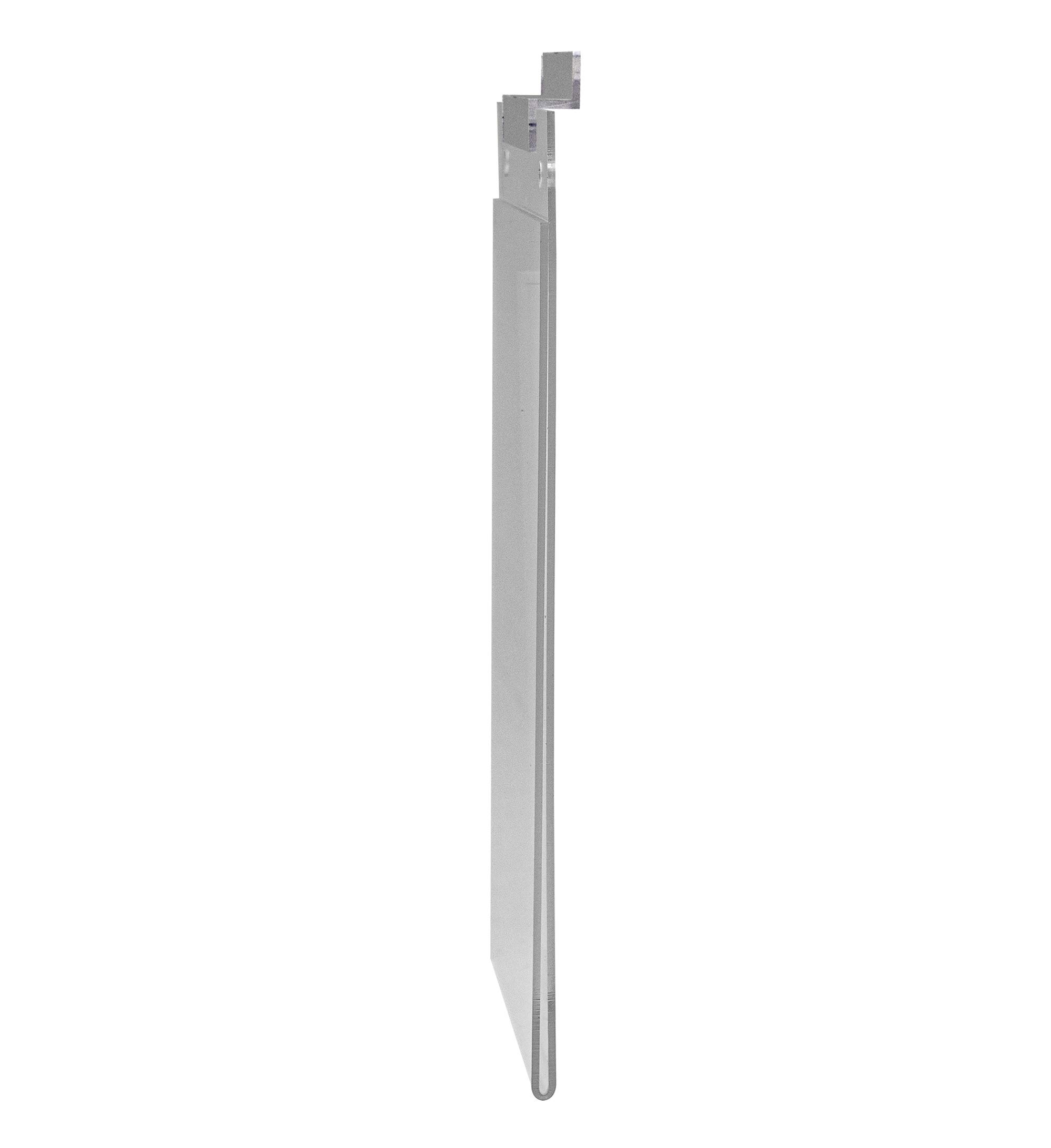 10 Pack Clear Acrylic Slatwall Sign Holders for 5.5x8.5