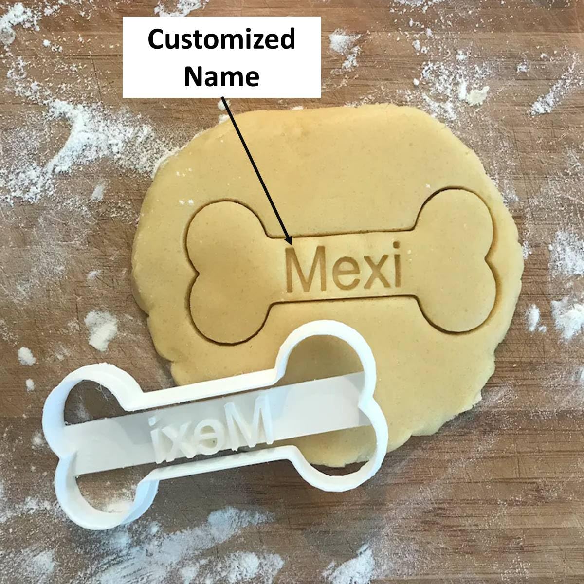 Surji Custom Dog Bone Cookie Cutter - 2 Inch Personalized Pet Treat Baking Tool for Dog Lovers | Perfect for Homemade Dog Biscuits, Birthday Treats & DIY Pet Gifts