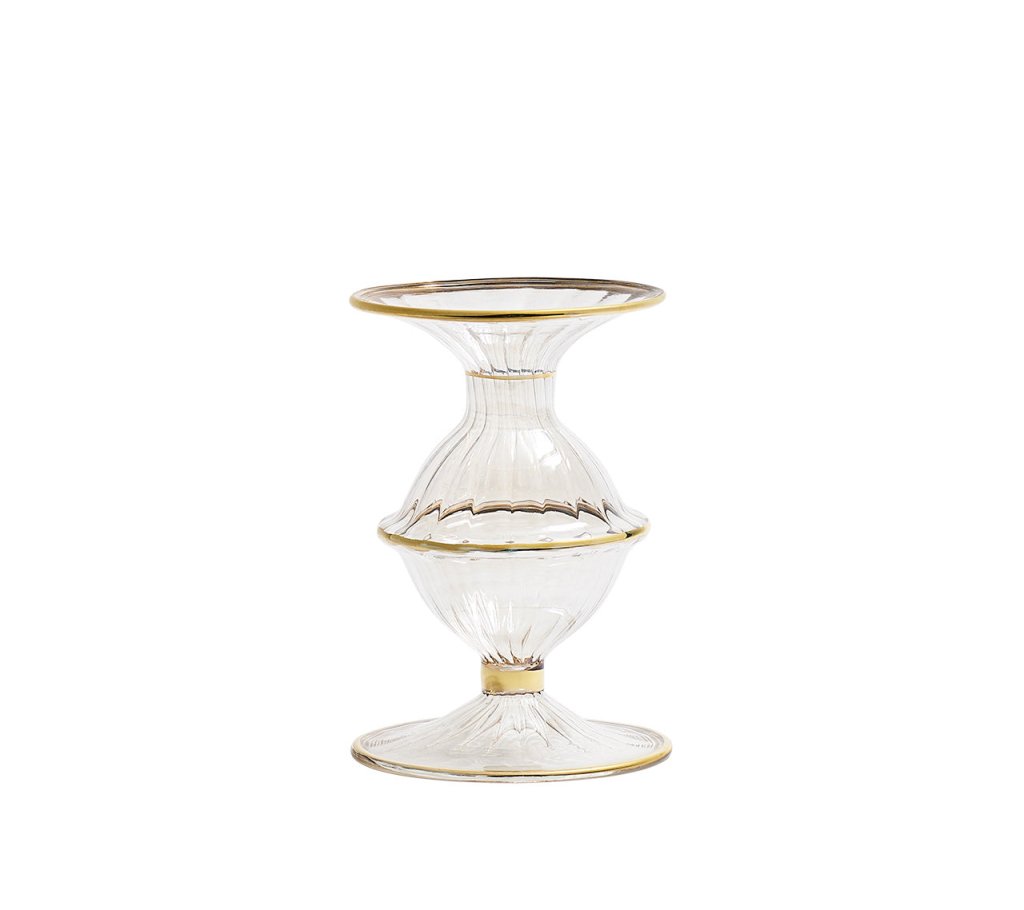 Elegant Blossom Glass Candle Holder - Perfect for Wedding Centerpieces, Home Decor & Romantic Ambiance