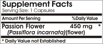 Passion Flower Extract 450mg - 200 Vegan Capsules | Natural Stress Relief & Sleep Aid Supplement | No Additives, Non-GMO | Perfect for Relaxation & Better Sleep