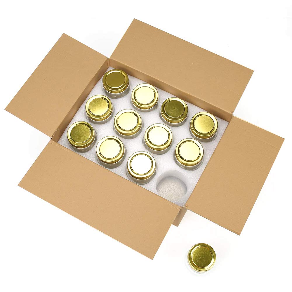 STARSIDE 24 Pack 10oz (300ml) Glass Mason Jars with Regular Mouth Lids - Airtight Food Storage Containers for Jam, Honey, Candies, Spices | Wedding Favors, Party Decorations | Includes 1 Pen & 40 Labels | Ideal for Kitchen, Pantry & DIY Crafts