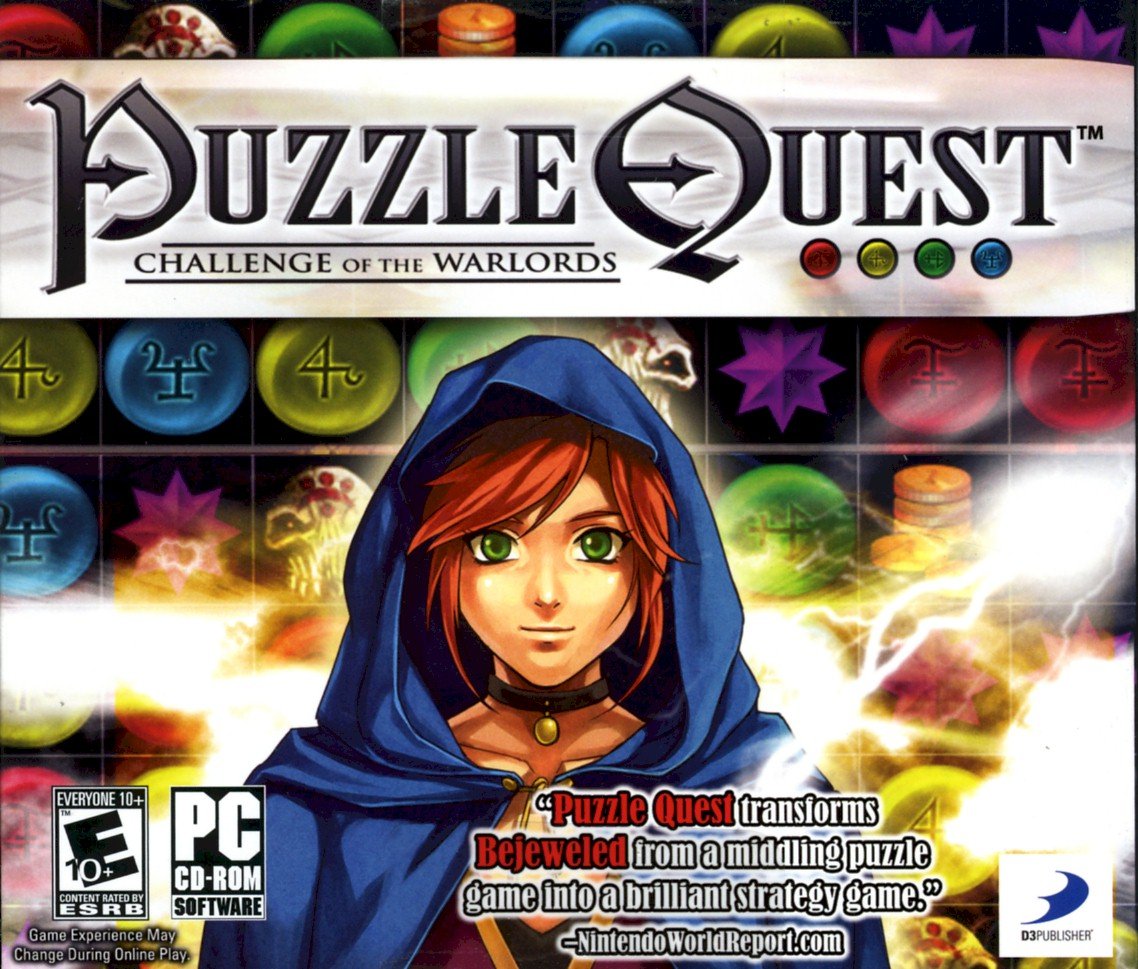 Puzzle Quest: Challenge of the Warlords - PC Game | Fantasy RPG Puzzle Adventure | Perfect for Casual & Hardcore Gamers