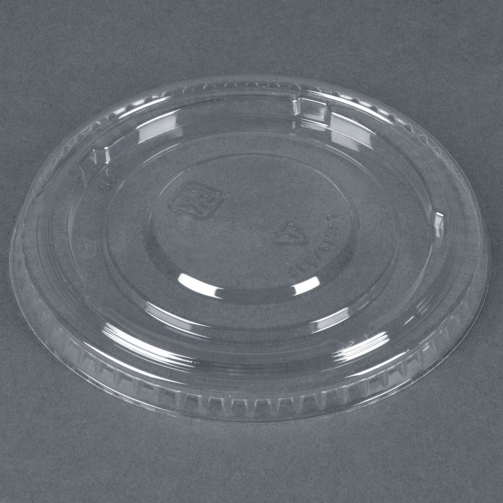 Clear Flat Lids for 5, 8 & 12 oz Dessert Containers - Bulk Pack of 1000 - Perfect for Bakery, Catering & Takeout Food Storage