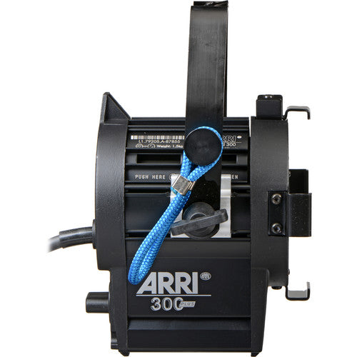 ARRI 300W Plus Tungsten Fresnel Light - 120V/240V Dual Voltage Studio Lighting (Black) for Film Production, Photography & Theater Stage Lighting
