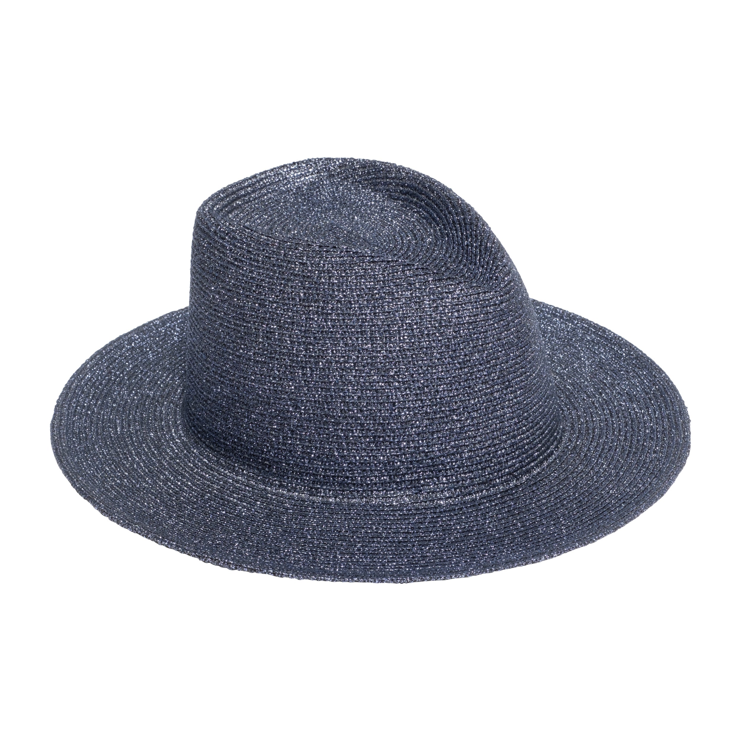 Stylish Blaine Metallic Braid Fedora Hat for Women - Fashionable Wide Brim Summer Sun Hat for Outdoor Events, Beach Vacations & Party Accessories