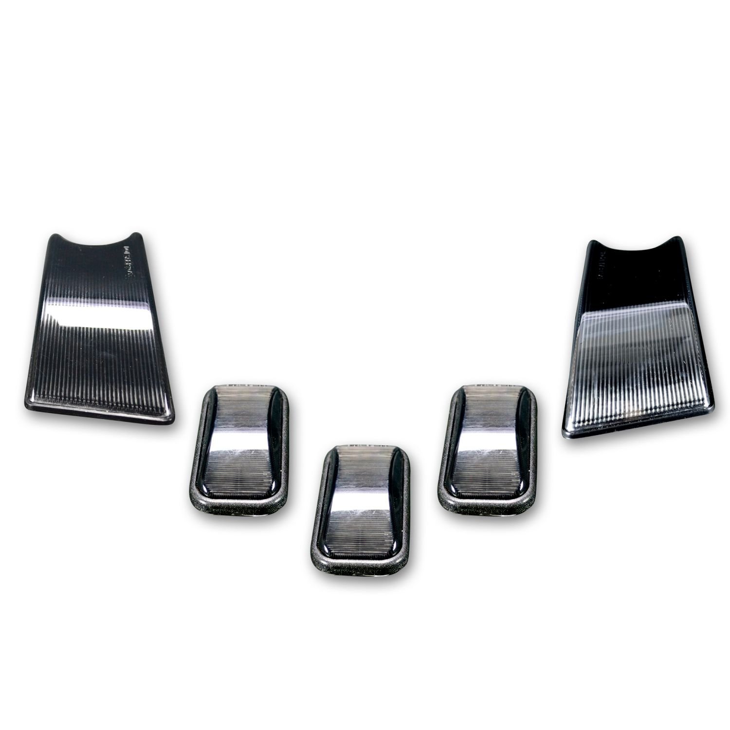 Recon 264160BK Smoked Cab Roof Lights for 2002-2006 Hummer H2 & AM General - 10-Piece Set | Off-Road LED Light Bar Kit for Adventure & Truck Customization