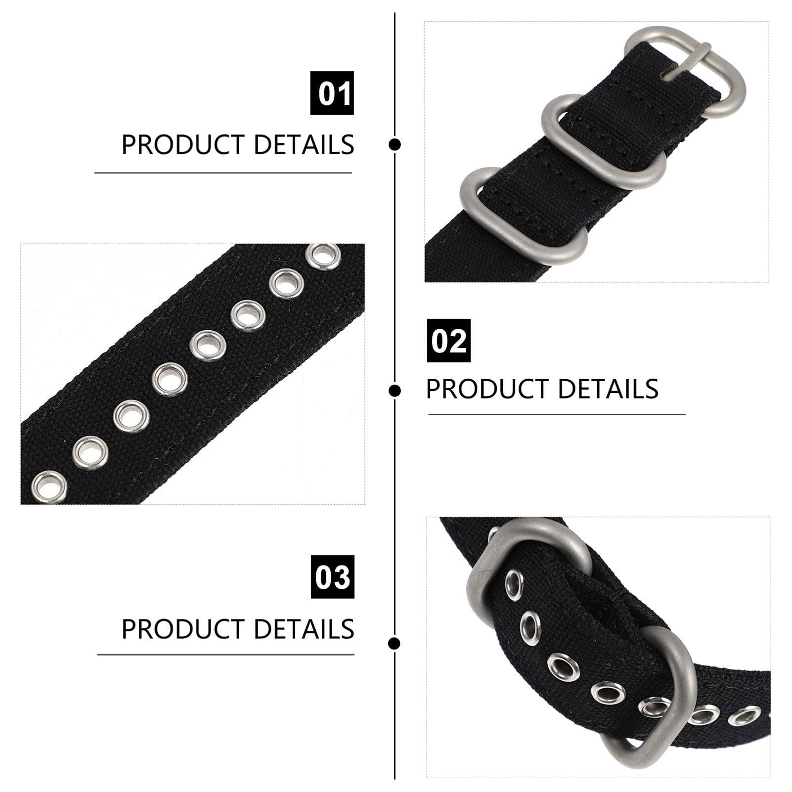 Hemobllo Canvas Watch Band - Stylish Replacement Strap for Smartwatches, Perfect for Casual & Office Wear