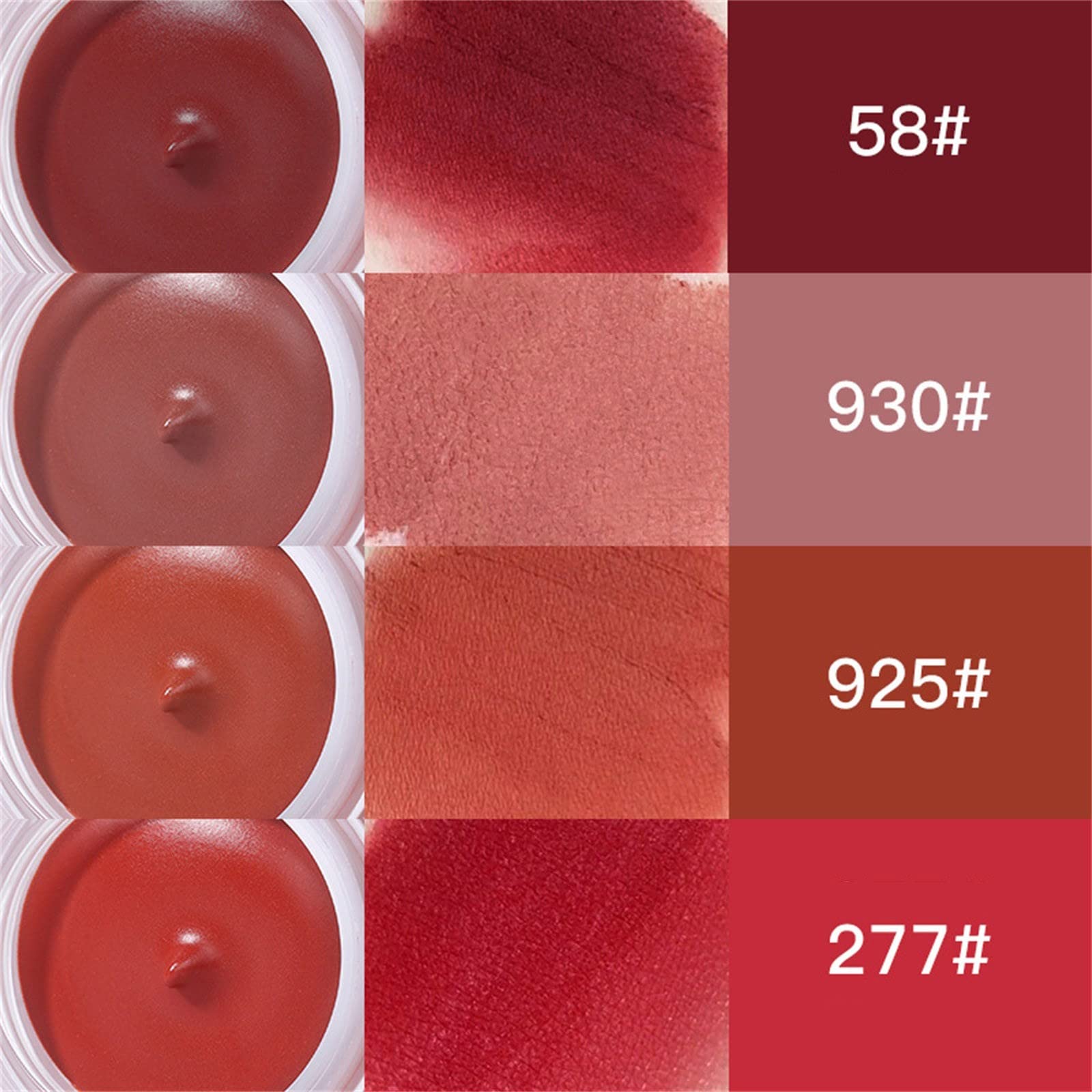 Velvet Hazy Cheek & Lip Mud - Dual Use High Pigment Lipstick & Blush, Long Lasting Toffee Lip Tint - Perfect for Everyday Makeup & Special Occasions