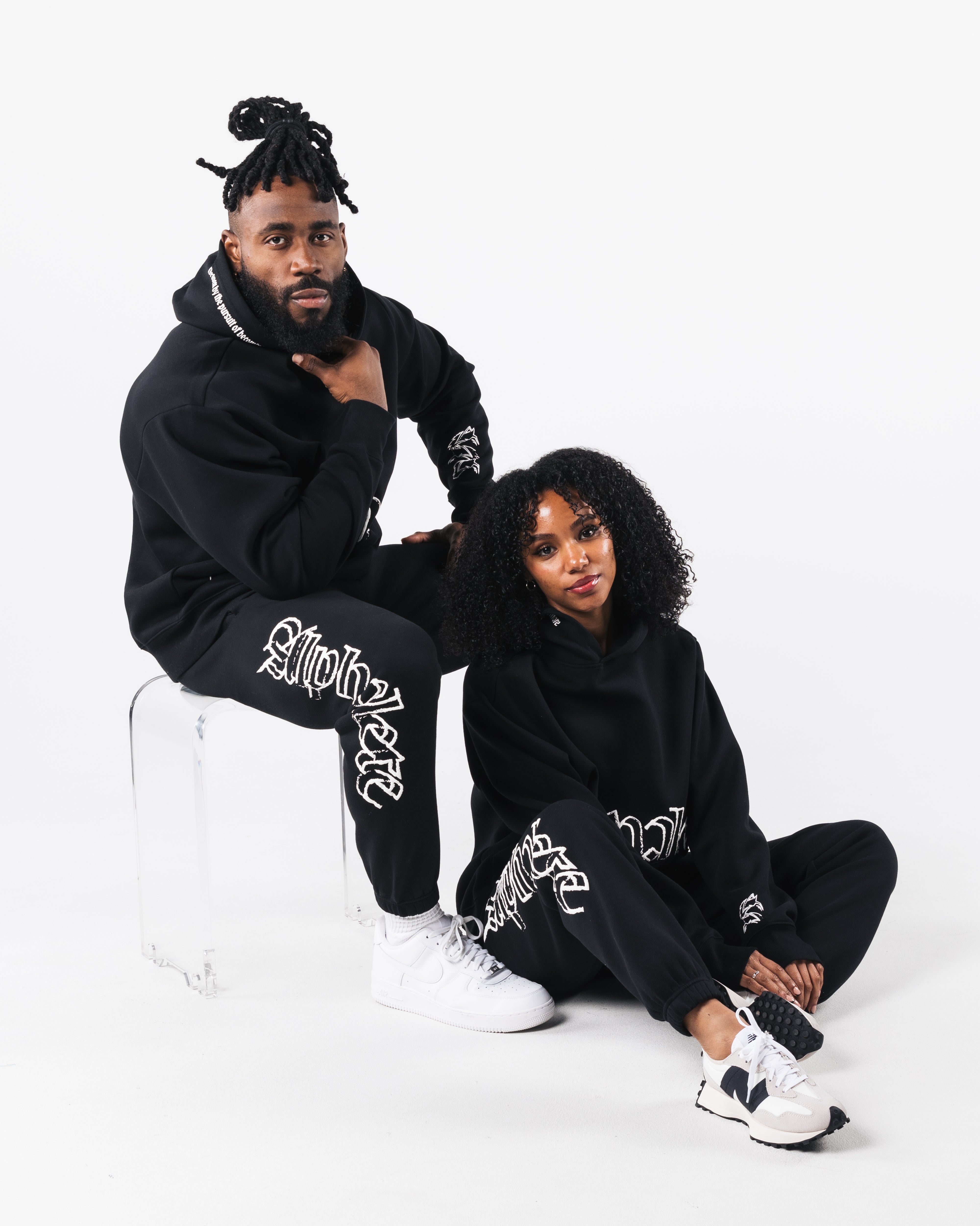 Script Hoodie - Black | Stylish & Comfortable Pullover Sweatshirt for Men & Women | Perfect for Casual Wear, Gym, and Outdoor Activities
