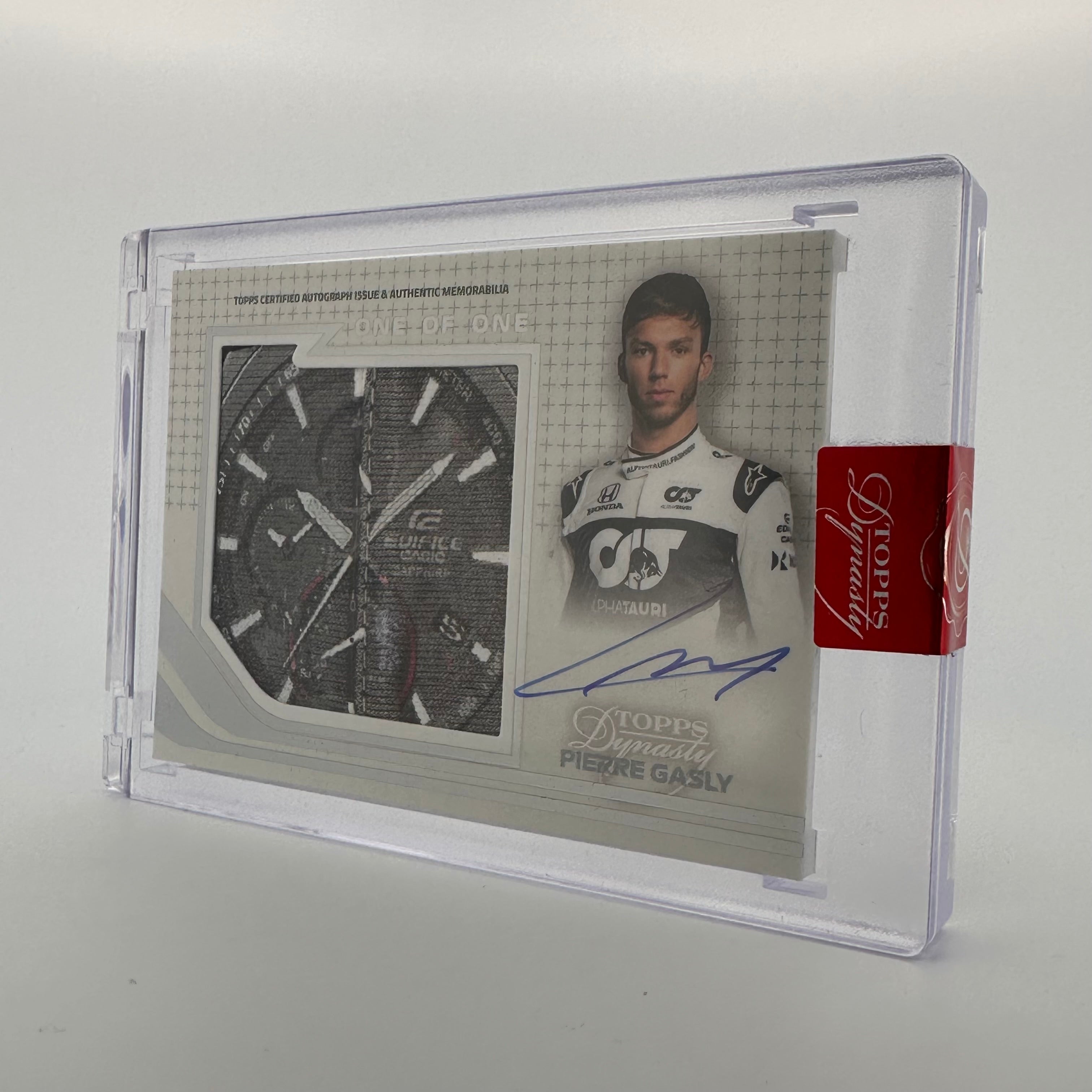 Pierre Gasly Autographed Racing Glove Jumbo Patch - 2021 Topps Dynasty AGJP PG Limited Edition Collectors Item | Perfect for F1 Memorabilia Displays & Motorsport Fan Gifts