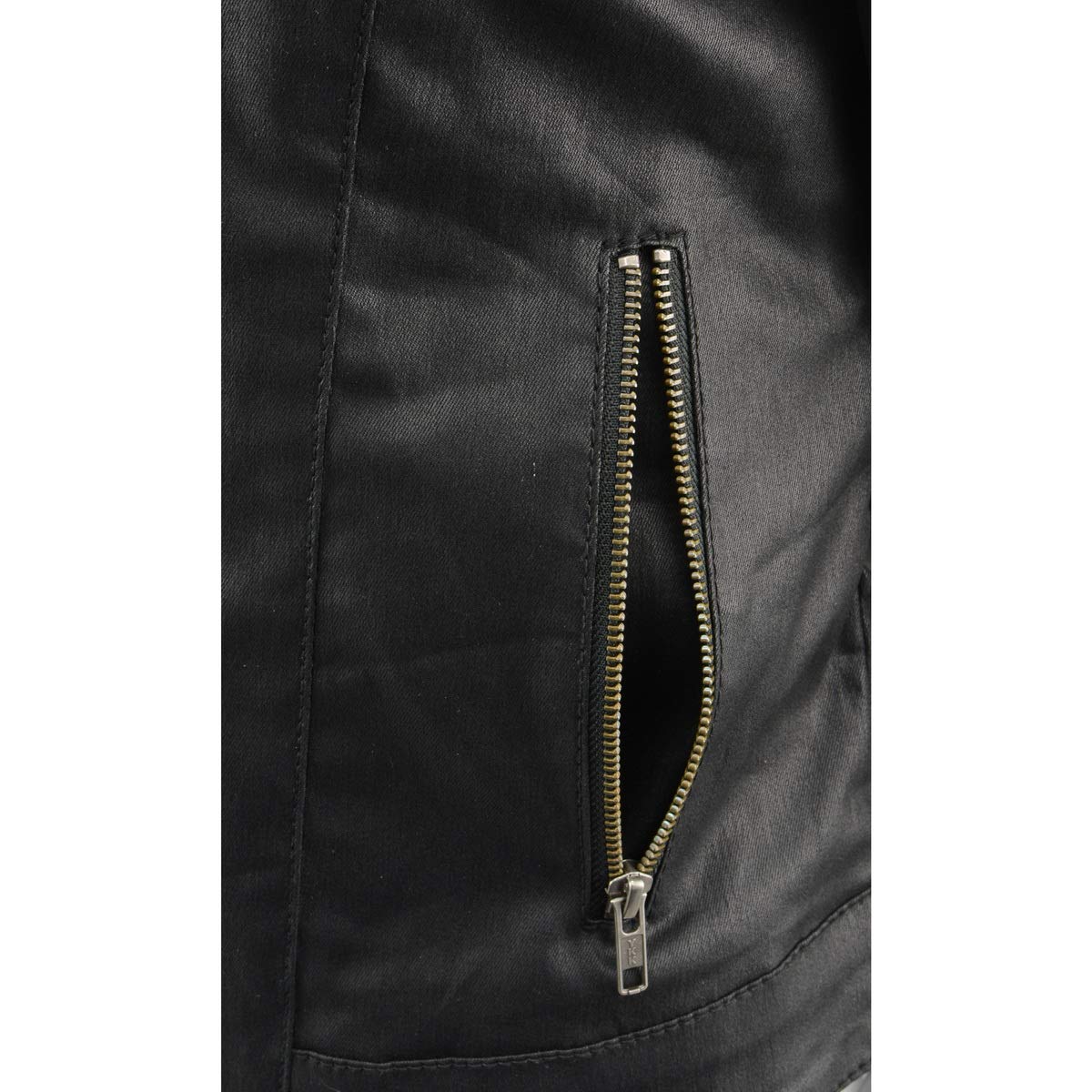 Milwaukee Leather MPL2745 Women's Black Zipper Front Jacket with Removable Hood & Full Sleeves | Stylish Motorcycle Riding Jacket for Women | Perfect for Biking, Outdoor Adventures & Casual Wear