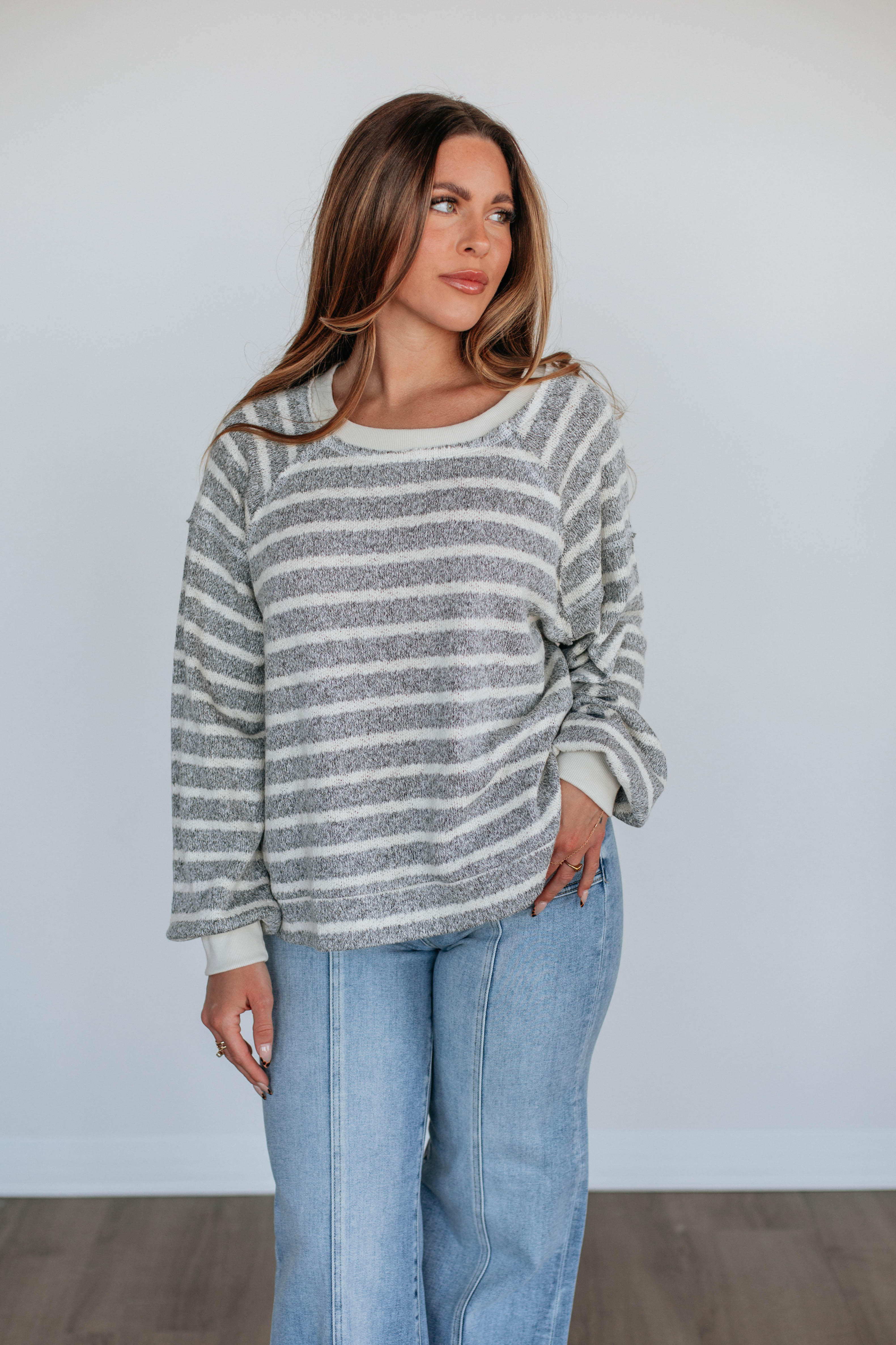 Anisha Women's Striped Casual T-Shirt - Soft Cotton Short Sleeve Blouse for Everyday Wear, Work & Weekend Outfits